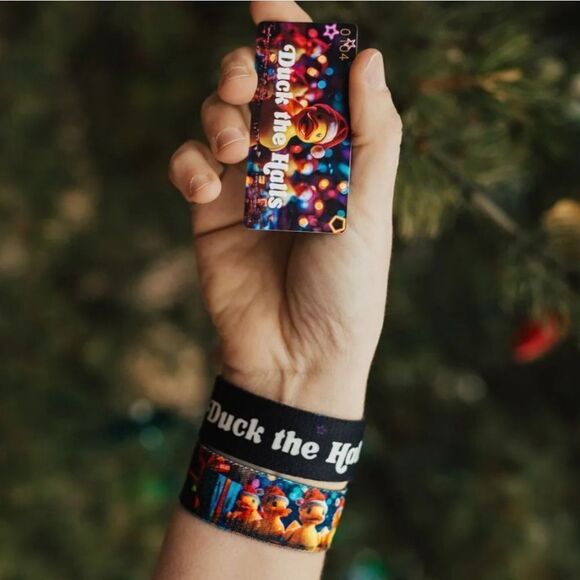 ZOX "DUCK THE HALLS" #781 RUBBER DUCKY CHRISTMAS BLOG COLLECTIBLE Wristband - Picture 9 of 11